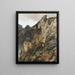 Gargantas rocosas con ruinas - Karl Friedrich Lessing — cuadro enmarcado en la pared