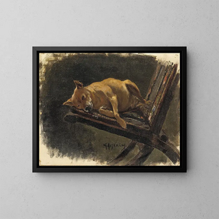 Karl Georg Arsenius - Dog Lying Down.webp