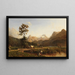 Paisaje alpino suizo - Karl Girardet — cuadro enmarcado en la pared