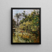 Altwasser con patos en otoño - Karl Hagemeister — cuadro enmarcado en la pared