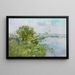Landscape of the Marche Lake - Karl Hagemeister — framed artwork on a wall