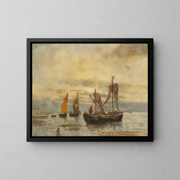 Bragozzi venecianos - Karl Heffner | Cuadro — cuadro enmarcado en la pared
