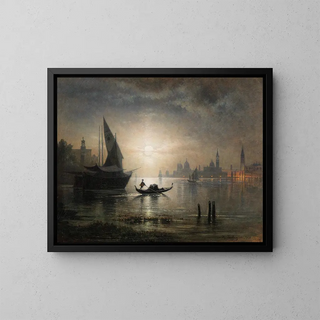 Karl Heilmayer - Venedig Eine Mondnacht im Bacino.webp