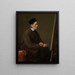 El pintor Johann Friedrich Overbeck - Karl Hoffmann — cuadro enmarcado en la pared