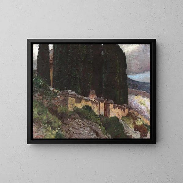 Ciprés - Karl Hofmann — cuadro enmarcado en la pared