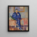 Retrato del pintor Karl Schou - Karl Isakson — cuadro enmarcado en la pared