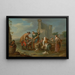 Escena de mercado - Karl Josef Aigen — cuadro enmarcado en la pared