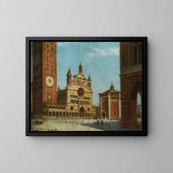 Vista de Cremona - Karl Kaufmann — cuadro enmarcado en la pared