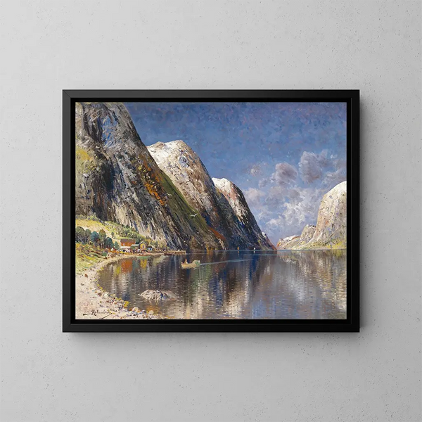 Fjord de Drontheim - Karl Kaufmann — cuadro enmarcado en la pared