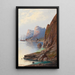 Landscape Fjord Painting - Karl Kaufmann — framed artwork on a wall