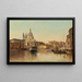 Venice, Grand Canal with view of Santa Maria della Salute - Karl Kaufmann — framed artwork on a wall