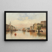 Venise, vista de un canal - Karl Kaufmann — cuadro enmarcado en la pared