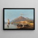 Vista del Vesubio - Karl Kaufmann — cuadro enmarcado en la pared