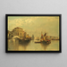 View of Venice - Karl Kaufmann — framed artwork on a wall