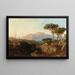 Vista de Capri desde Massa - Karl Lindemann-Frommel — cuadro enmarcado en la pared