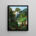 Gran paisaje con agua que fluye - Karl Lintzbauer — cuadro enmarcado en la pared