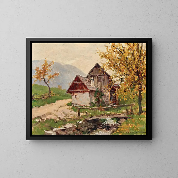 Otoño en Schneeberg - Karl Ludwig Prinz — cuadro enmarcado en la pared