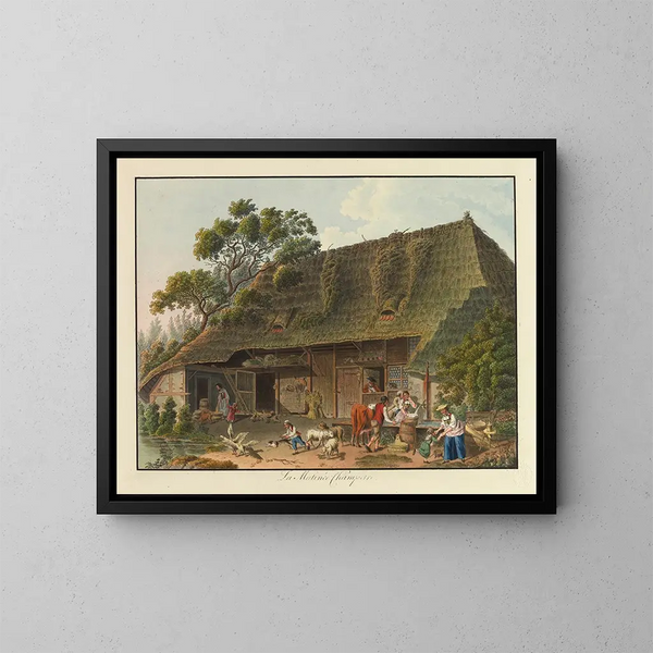 La Matinée campestre - Karl Ludwig Zehender — cuadro enmarcado en la pared