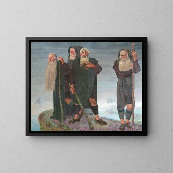 Los hombres de hielo - Karl Mediz — cuadro enmarcado en la pared