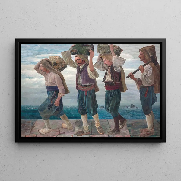 Karl Mediz - Die Steintrger von Ragusa.webp