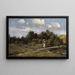 Paisaje veraniego con una lavandera - Karl Millner — cuadro enmarcado en la pared