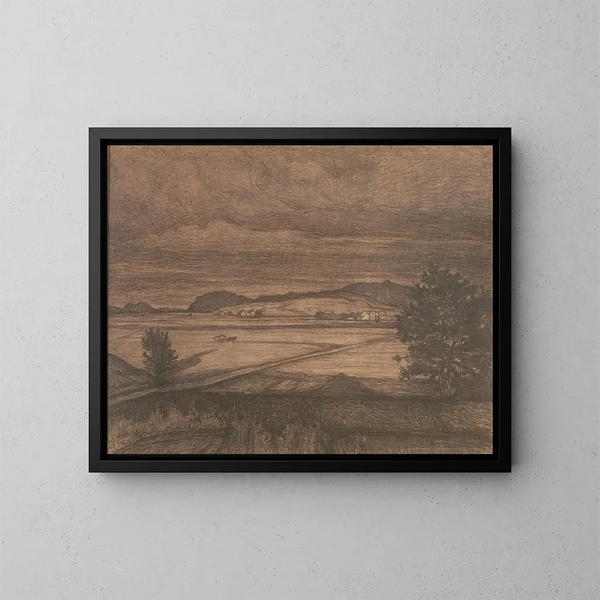 Hgadal sur Tjrn - Karl Nordström — cuadro enmarcado en la pared