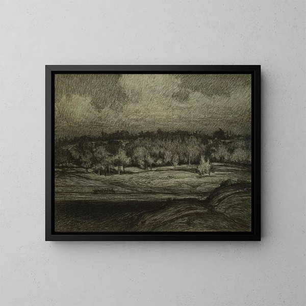 Paisaje cerca de Estocolmo - Karl Nordström — cuadro enmarcado en la pared