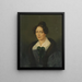 Retrato de una dama - Karl Philipp Schwab — cuadro enmarcado en la pared