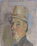 Self-portrait with Hat - Karl Prsimgi — artwork view