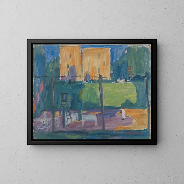 Movimiento de la tumba - Karl Prsimgi — cuadro enmarcado en la pared