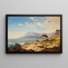 View of Cap Martin towards Monaco - Karl Ritter von Geist — framed artwork on a wall