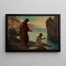 San Agustín con niños junto al mar - Karl Schnbrunner — cuadro enmarcado en la pared