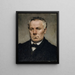 Retrato de un alcalde de pueblo - Karl Stauffer-Bern — cuadro enmarcado en la pared