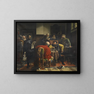 Karl Swoboda - Verkndigung des Todesurteils an Johann Friedrich von Sachsen.webp