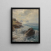 Ambiance matinale sur la plage de Capri - Karl Theodor Boehme — framed artwork on a wall