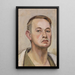 Autorretrato - Karl Tratt — cuadro enmarcado en la pared