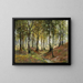 Forest landscape painting - Karl Vikas — framed artwork on a wall
