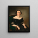Portrait Painting of Amalia Schmidt - Karl Vogl — framed artwork on a wall