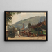 Autumn festival on Jubilee Square in Heidelberg - Karl Weysser — framed artwork on a wall