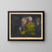 Confrontation - Karl Wiener — framed artwork on a wall