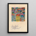 Colorful City - Karl Wiener — framed artwork on a wall