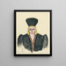 Lady - Karl Wiener — framed artwork on a wall