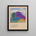 Spring Landscape Painting - Karl Wiener — framed artwork on a wall