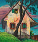 Casa por la noche - Karl Wiener — vista de la obra