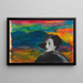 Untitled Painting, collage - Karl Wiener — framed artwork on a wall