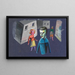 Sin título, estudio de figuras II - Karl Wiener — cuadro enmarcado en la pared