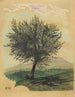 Deciduous leaf tree without title in a landscape - Karl Wiener — artwork view