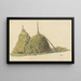 Untitled Painting: Straw Bales - Karl Wiener — framed artwork on a wall