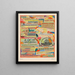 Poster - Karl Wiener — framed artwork on a wall
