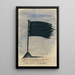 Black Funeral Flag - Karl Wiener — framed artwork on a wall